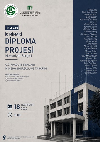 İç Mimari Diploma Projesi Mezuniyet Sergisi