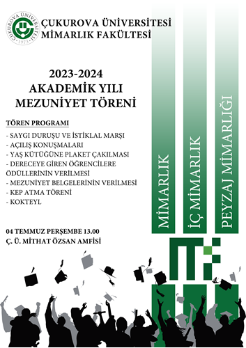 2023-2024 AKADEMİK YILI MEZUNİYET PROGRAMI