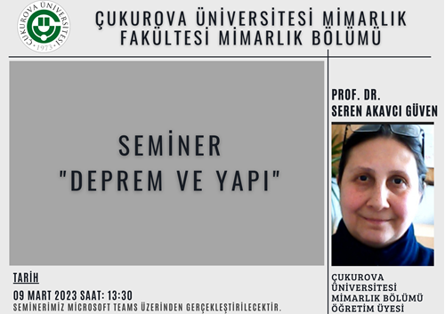 "Deprem ve Yapı" Seminer