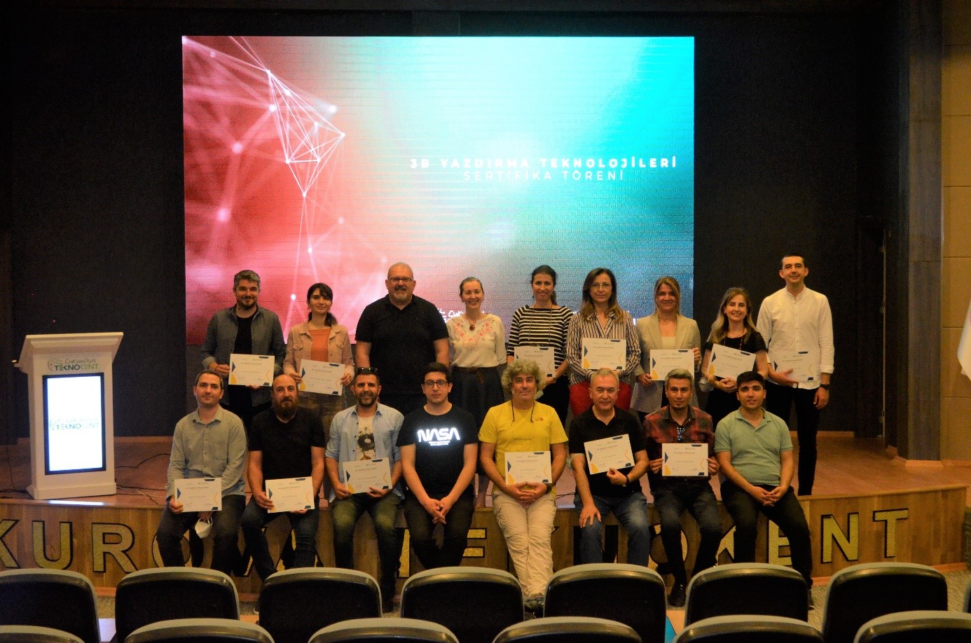 3B Yazdırma Teknolojileri Eğitim Programı Sertifika Töreni 